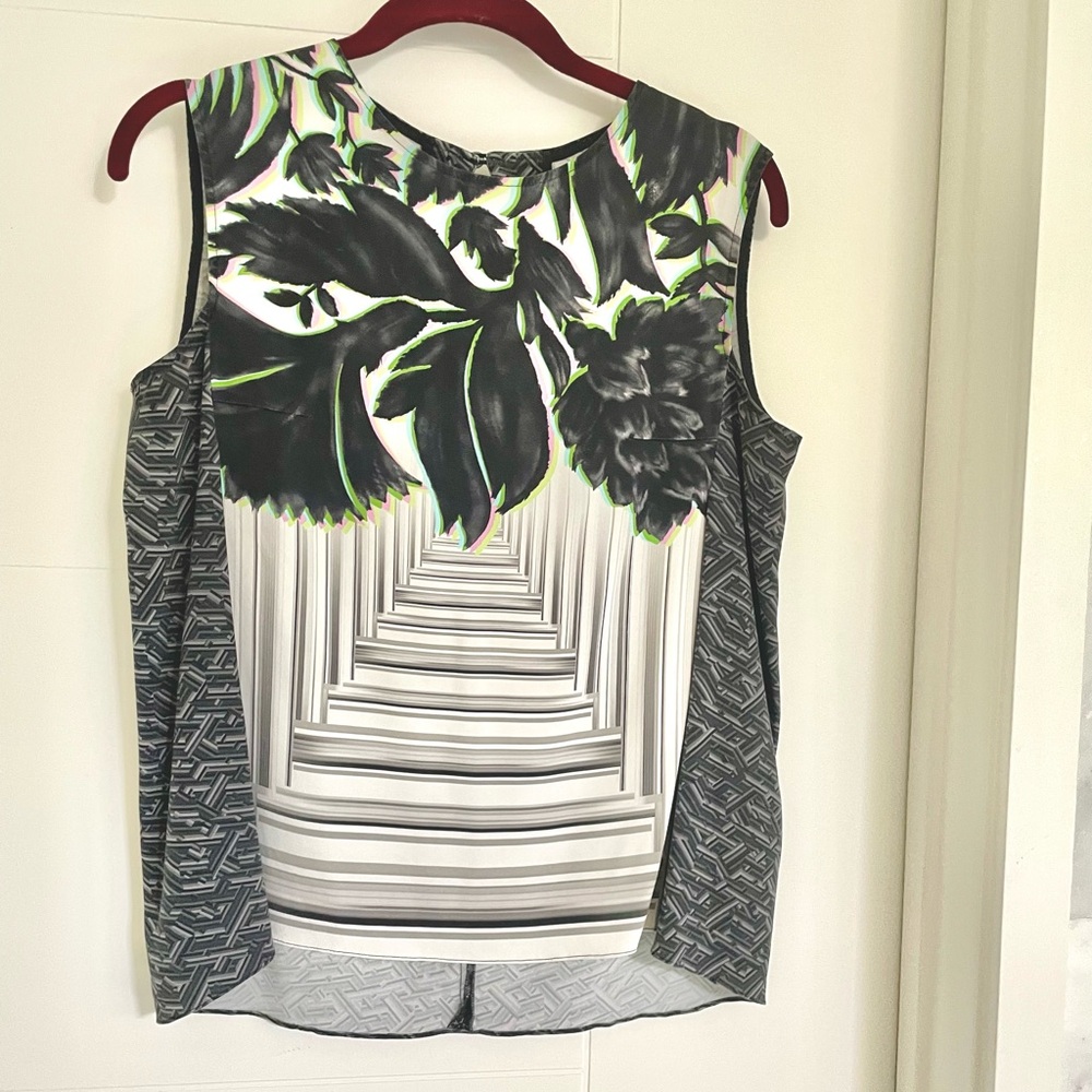 Peter Pilotto Couture silk top and skirt set
